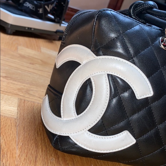 RARE!😍Chanel white and black quilted ligne cambon - Picture 7 of 10